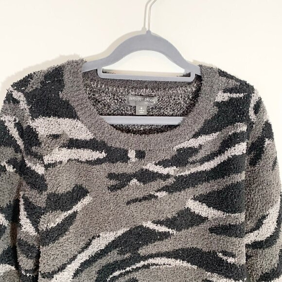 Barefoot Dreams CozyChic Seaside Crew-Neck Pullover super soft camo print - Picture 5 of 11